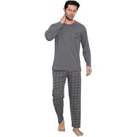 Sude HOMEWEAR ERKEK ÜST CEPLİ ALT DÜZ PİJAMA TAKIMI