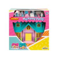 SUNMAN Ev Oyun Seti My Happy Family Villa 2 Figür 18 Parça 2A