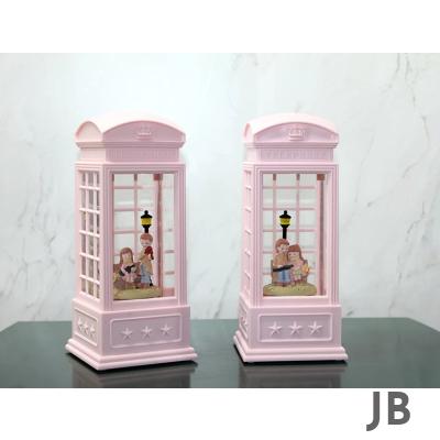 Telefon Kulübeli Kış Masalı Işıklı Müzikli Kar Küresi Alk3409