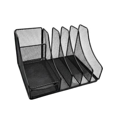 Temel Siyah Metal Mesh Masaüstü Organizer Çekmeceli Dosyalık 25x18x15 cm 9538