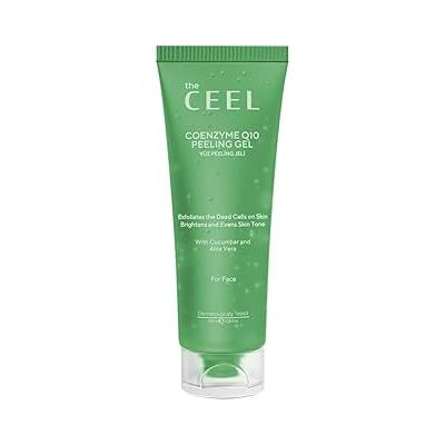 The Ceel Aydınlatıcı Yüz Peeling Jel 100 ml - Aloe Vera, Salatalık Özü ve Coenzyme Q10 İçeren Arındırıcı Yüz Peelingi, Cildi Ölü Hücrelerden Arındıran ve Daha Parlak Görünüm Destekleyici Jel