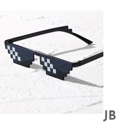 Thug Life Trend Güneş Gözlüğü Mozaik Siyah Kedi Gözlükleri