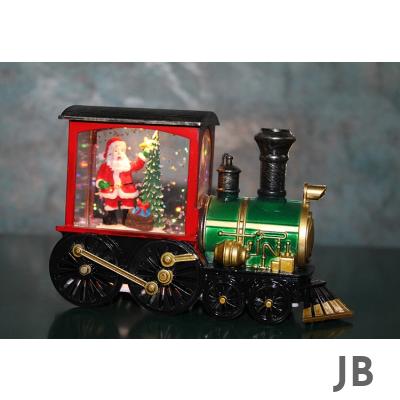 Trenli Yılbaşı Işıklı Kar Küresi Alk3220