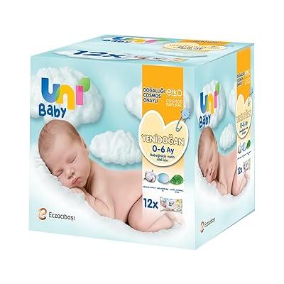 Uni Baby Yenidoğan 480 Yaprak Islak Mendil Beyaz (12 x 40 Adet)