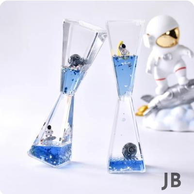 Uzay Temalı Dökülen Yağ Kum Saati