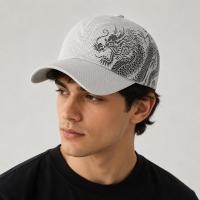 Valkyrie Dragon Nefes Alabilir Beyaz Spor Şapka – Ayarlanabilir Outdoor Balıkçı Günlük Unisex Şapka