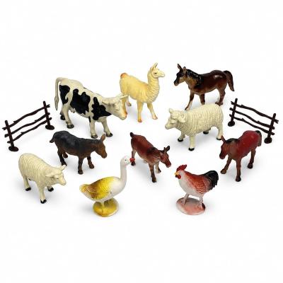 VARDEM Kutulu 12 Parça Vahşi ve Çiftlik Hayvan Seti, Hayvan Figür Oyuncakları, Çocuklar İçin Eğitici Safari ve Çiftlik Hayvanları Tanıma Oyun Seti SH-5901-5904 (ÇİFTLİK)