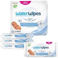 WaterWipes Yeni Doğan & Hassas Cilt için 240 yaprak Bebek Islak Mendili (4 x 60 Adet)