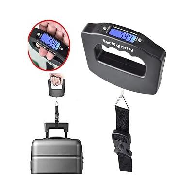 YENİ Elektronik Dijital El Tartısı Bavul Terazisi Pazar Tartısı Max 50 Kg Ölçer KG/GR Seyehat