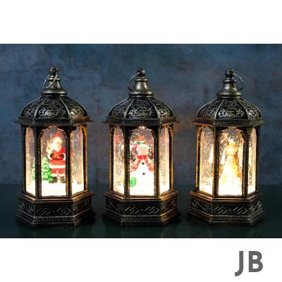 Yılbaşı Temalı Işıklı Kar Küresi Alk3219