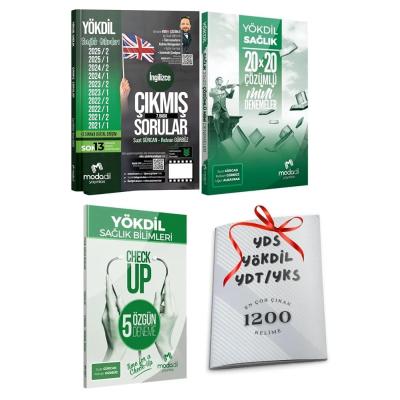 Yökdil Sağlık Çıkmış Sorular - Sağlık 20x20 Deneme + 5 Deneme - En Çok Çıkan 1200 Kelime Hediyeli YÖKDİLSAGLIK005 Modadil Yayınları