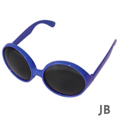 Yuvarlak Yeşilçam 80 Li 90 Lı Yıllar Parti Gözlüğü Retro Mavi Renk