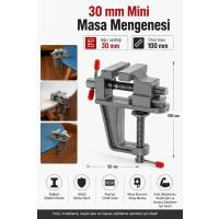 Zephoo Mini Masa Mengenesi 30 mm Ağız Açıklığı Döküm Gövde Tezgah Mengenesi Hobi Modelcilik Elektronik Tamir Takı ve Hassas Sabitleme İşleri İçin