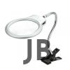 2.5x130 Mm 5x24 Mm Led Aydınlatmalı Büyüteç,masa Üstü Metal Hortum Mandallımg15124c