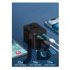 25w Evrensel Seyahat Adaptörü, Eu/us/uk/au Priz Dönüştürücü, 1x Usb, 2x Type-c Hızlı Şarj