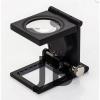 28x28 Mm Katlanır Sayaçlı Metal Lüp, 2 Led Işıklı Büyüteç Tekstil Th9005a