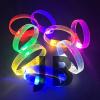 3 Modlu Pilli Led Işıklı Esnek Parti Bilekliği Sarı