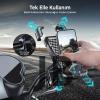 360° Derece Ayarlanabilen Gidon Bağlantılı Bisiklet Motosiklet İçin Abs 4-7.8″ İnç Telefon Tutucu