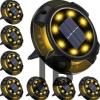 4'lü Solar Panelli Kazıklı Zemin Solar Ledi 8+4 Led Gün Işığı
