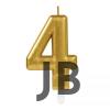 4 Rakam Mum Gold Renk