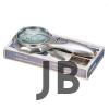 4x 6 Led Işık Aydınlatma 75mm Optik Lens El Büyüteç