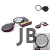 5x 60mm Cam Optik Lens,katlabilir,deri Kaplamalı Cep Büyüteçxx1051