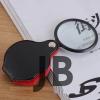 5x50mmmini Büyüteç,cepte Taşınan,optik Lens Katlanabilir Deri Kaplamaxx1051