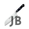 61950 - Sıcak Dövme Oluklu Santoku Şef Bıçağı 18 Cm