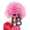 Açık Pembe Renk Kıvırcık Afro Bonus Peruk