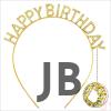 Altın Gold Renk Kristal Taşlı Parlak Happy Birthday Taç 16x17 Cm