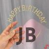 Altın Gold Renk Kristal Taşlı Parlak Happy Birthday Taç 16x17 Cm
