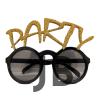 Altın Simli Party Yazılı Parti Gözlüğü Show 15x7 Cm