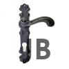 Antika Tarz Dekoratif Pirinç Okyanus Banyo Kapı Kolu - 230x46 Mm, Oksit