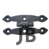 Antika Tarz Dekoratif Pirinç Dar Menteşe - 75x39 Mm, Oksit