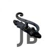 Antika Tarz Dekoratif Pirinç Kıvrık Pencere Kolu - 130x33 Mm, Oksit