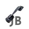 Antika Tarz Dekoratif Pirinç Ayak Tip Büyük Kapı Çekme Kolu - 220x50mm, Oksit