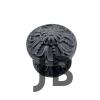 Antika Tarz Dekoratif Pirinç Çiçekli Kapı Tokmağı - 80 Mm Çap, Oksit