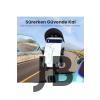 Ayna Bağlantılı Güneş Ve Yağmur Korumalı 360° Derece Ayarlanabilir Motosiklet Telefon Tutucu