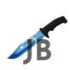 Ayyıldız Mf013bl Mavi Av Bıçağı 31cm - Testere Detaylı Bıçak, Kılıflı, Plastik Sap