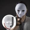 Beyaz Renk Boyanabilir Anonim Tam Yüz Cosplay Maske 24x18 Cm