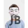 Beyaz Renk Pembe Yanaklı İthal V For Vendetta Maskesi