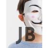 Beyaz Renk Pembe Yanaklı İthal V For Vendetta Maskesi