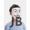 Beyaz Renk Pembe Yanaklı İthal V For Vendetta Maskesi