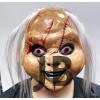 Beyaz Saçlı Çaki Maskesi Chucky Maskesi Yetişkin Çocuk Uyumlu