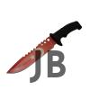Bora Ayyıldız Mf011 Rd Kırmızı Av Bıçağı 31cm - Testere Detaylı Bıçak, Kılıflı, Plastik Sap