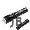Bright Ght-5761 Xp90 Led 3 Mod Zoomlu Yağmur Suyu Geçirmez Şarjlı El Feneri 26650 Pilli