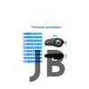 Bt35 Kask Kulaklık Bluetooth 5.0 Motosiklet Interkom Su Geçirmez Kablosuz Kulaklık