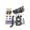 C50 Motosiklet Intercom Kask Kulaklık 1000 Mah Rgb Işıklı Bluetooth Kulaklık Ip67