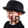 Charlie Chaplin Stil Çocuk Şapkası – Siyah Melon Parti Şapkası