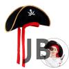 Çocuk Boy Kadife Jack Sparrow Denizci Kaptan Jack Korsan Şapkası 45x16 Cm